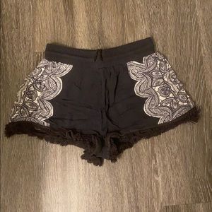 Gray cotton shorts